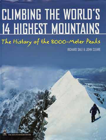
Alex MacIntyre on the ridge between the Shishapangma Main Summit and the Central Summit May 28, 1982 - Climbing The Worlds 14 Highest Mountains book cover
